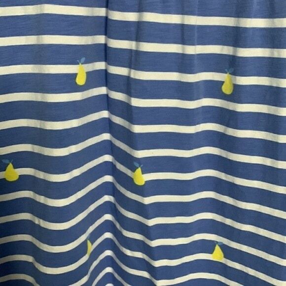 Joules Blue Striped Dress Pear Print Jude Jersey Wrap - Picture 4 of 9